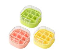 Piccoli per cubetti di ghiaccio, senza pressione, set di 3 pezzi, impilabili per cubetti di ghiaccio con design semplice, utensile da cucina per cocktail e bevande