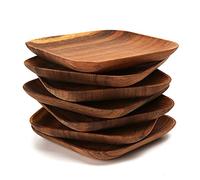 Piccoli piatti piani in legno rettangolare vassoio da tè in legno piatto da cena vassoio in legno vassoio per tazza d'acqua vassoio portaoggetti (colore: 1 piccolo e 1 grande) (1 piccolo e 1 grande)