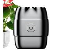 Piccoli Rasoi Da Uomo | Rasoi Elettrici Per Uomo | Doppia Testa Rotante Uso Bagnato Asciugatrice Batteria Lunga Durata | Per Barba Viso Cura Personale Casa Viaggi