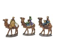 Piccoli Re Magi, Betlemme, figurine natalizie da 10 cm, dipinte a mano.