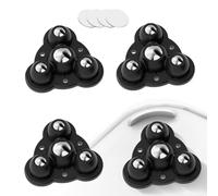 Piccoli ruoli di sterzo Autoadesivo -4 Pezzi di Ruote a rulli autoadesive, Ruote per a Bordo puleggia appiccicose per elettrodomestici | Disco della Cintura Alta capacità di c