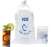 Piccoli sacchetti per cubetti di ghiaccio - Robusto sacchetto per ghiaccio con cordino a prova di perdite, sacchetto organizer per cubetti di congelamento, portatile, per ristoranti, feste, Natale