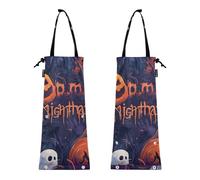 Piccoli sacchetti per la spazzatura per auto, camion, 2 confezioni di bidoni della spazzatura per auto, spaventosi Halloween Jack - O - Lanterna