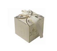 Piccoli sacchetti regalo, Piccoli sacchetti regalo Scatole for bomboniere da 50 pezzi di zucchero candito for la festa(White,50pcs)