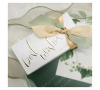 Piccoli sacchetti regalo, Sacchetti Regalo Piccoli Scatole Bomboniere Matrimonio 50 Pezzi con Nastro Rettangolo Caramelle di Carta Dolci(Color 4,100pcs)