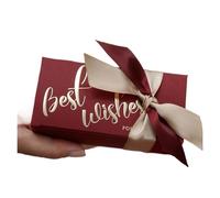 Piccoli sacchetti regalo, Sacchetti Regalo Piccoli Scatole Bomboniere Matrimonio 50 Pezzi con Nastro Rettangolo Caramelle di Carta Dolci(Color 1,50pcs)