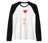 Piccoli Sciacalli Animali Citazione Divertente Semplice Amo Sciacallo Maglia con Maniche Raglan