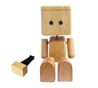 Piccoli scuotimenti in Legno - Piedi Agitanti Uomo Di Legno | Brividi In Legno Per Auto | Numeri Di Legno La Statua Di Tratto | Vivace Figura Estetica Scrivania Per Compleanno Natale