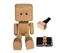 Piccoli scuotimenti in Legno - Piedi Agitanti Uomo Di Legno | Brividi In Legno Per Auto | Numeri Di Legno La Statua Di Tratto | Vivace Figura Estetica Scrivania Per Compleanno Natale