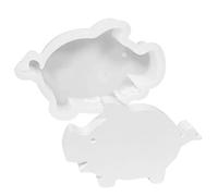 Piccoli stampi in silicone per maialino, di candela in silicone, modello di maiale, portachiavi in silicone, decorazione per torta di maiale portafortuna, stampi per portachiavi