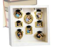 Piccoli telai per musei, in miniatura Silhouette Crafts Case,Gold DIY Photo Frame Set | For Graduation Christmas Birthday Wedding Couple Family Kids Boyfriend