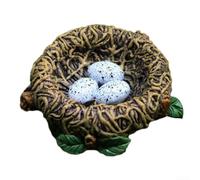 Piccoli uccellini artigianali in resina per giardini creativi in miniatura e per decorazione nido (D)