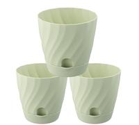 Piccoli Vasi da Semina 15 cm, Set di 3 Vasi in Plastica per Piante da Interno, Ideale per Interno ed Esterno, Vaso per Orchidee, Basilico e Erbe