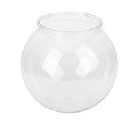 Piccolo acquario di plastica trasparente, acquario multiuso piccolo serbatoio di pesce rotondo per la scrivania, infrangibile Fishbowl (L)
