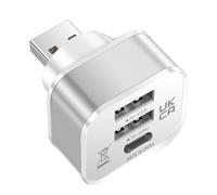 Piccolo adattatore USB Multi Splitter Extender Accessori per computer 1 maschio a 3 porte Espansore Multiplo per Laptop Splitter Ricarica