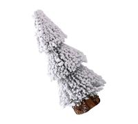 Piccolo albero di Natale artificiale con base in legno Piccolo albero di pino della neve Artigianato Visualizzazione Decorazione Per Il Partito Da Tavolo Artificiale Natale Neve Pino Per Decorazione