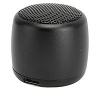 Piccolo Altoparlante Wireless, Accoppiamento Automatico Ricarica USB Mini Altoparlante Materiale Metallico Subwoofer Pesante per PC (Nero)