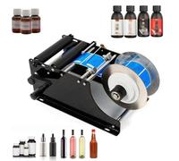 Piccolo applicatore manuale di etichette, etichettatrice semiautomatica regolabile per bottiglie, etichettatrice autoadesiva, 30 pezzi/min, per bottiglie rotonde cibo, chimica, cosmetici, medicina