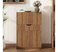 Piccolo armadietto giapponese, armadio da cucina, cassettiera multifunzione, armadietto, armadietto, armadietto, armadietto, piccolo bar, 120 x 35 x 80 cm, cucina, corridoio, soggiorno, marrone, legno