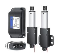 Piccolo attuatore lineare 12 V/24 V 30 mm corsa 150 mm/s mini motore elettrico per Robitcs con staffa di controllo wireless (M2 12 V 150 N)