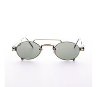 Piccolo Aviatore Steampunk In Bronzo Con Lenti Verdi Ovali - Il Professore