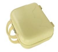 Piccolo Bagaglio a Mano da Viaggio, Custodia da Viaggio per Trucco Leggera e Antigraffio di Grande capacità per il Treno (YELLOW)