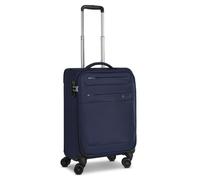 Piccolo bagaglio morbido da cabina | Trolley da cabina 36 x 20 x 55 cm in poliestere robusto e di alta qualità | per uomo e donna | 4 ruote doppie e lucchetto TSA | Serie Chicago