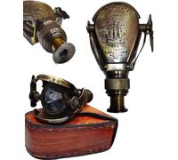 Piccolo binocolo singolo in ottone, stile marino, vintage, replica R & J Beck London 1857, 12,7 cm