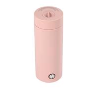 Piccolo bollitore portatile - 400 ml bollitore da viaggio 300 W ultra silenzioso in acciaio inox 304 mini bollitore elettrico per tè, latte, caffè (bianco/rosa, 7,5 x 20,5 cm) (rosa)