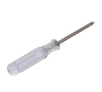 Piccolo cacciavite per viti a croce e a taglio, punta da 3 mm, lunghezza 95 mm, strumento di riparazione in acciaio 45 per giocattoli, elettronica, smontaggio, pezzo singolo, finitura nera (cacciaviti