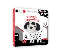 Piccolo cagnolino (bianco, rosso, nero). In punta di dito. Ediz. a colori