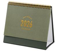 Piccolo calendario da scrivania 2023-2024, da settembre 2023 a dicembre 2024, calendario mensile da tavolo con anello in metallo a doppio filo, per casa, ufficio, scuola (verde)