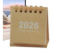 Piccolo calendario da scrivania,Calendario 2026 da gennaio a dicembre - Planner estetico quotidiano cartaceo per la pianificazione e l'organizzazione in ufficio a casa classe