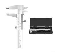 Piccolo calibro portatile da 100 mm in acciaio per una misurazione accurata della profondità e dello spessore con letture della scala e design ergonomico della maniglia per progetti domestici