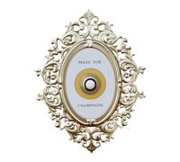 Piccolo campanello a pressione per porta, campane, decorazione da parete per la casa, decorazione decorativa per porta, pulsante a pressione, decorazione a tema champagne per camera da letto