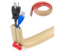 Piccolo canale flessibile per cavi, autoadesivo, 1 m x 3 cm, copertura flessibile per cavi di alimentazione, facile da tagliare, montaggio per tutti i cavi di alimentazione di casa, ufficio, magazzino