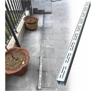 Piccolo Canaletta Scolo Acqua Piovana Acciaio Inox 304, Canale di Scolo Esterno Stretto con Griglie Acciaio Inossidabile 304 Sistemad di Drenaggio Efficiente per Patii E Marciapiedi(10x5cm/4x2in)
