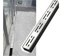Piccolo Canaletta Scolo Acqua Piovana Acciaio Inox 304, Coperchi di Drenaggio All'aperto Stretto Canale di Drenaggio in Acciaio Inox 304 Lineare Pioggia Grondaia Filtri(7x5cm/2.7x2in)