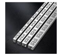 Piccolo Canaletta Scolo Acqua Piovana Acciaio Inox 304, Largo 5 cm, Lungo - Canalina Lineare for Terrazza, Piscina, Marciapiede - Kit con Griglia di Scolo e Connettore(H3*W4CM/H1.18*W1.57IN)