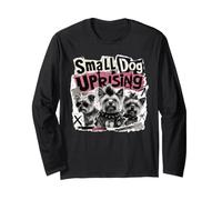 Piccolo Cane rivolta Divertente Yorkshire Terrier Yorkie Crew Maglia a Manica