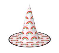 Piccolo cappello da strega arcobaleno per Halloween, feste e cosplay | Cappello da mago per Halloween, Natale, Death God, vampiro, mago, cosplay, spettacolo, decorazione di carnevale
