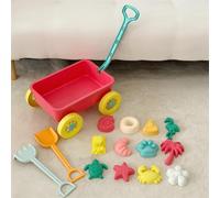 Piccolo carro Ruota di sabbia Strumento secchio d'acqua Carrello giocattolo da