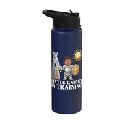 Piccolo cavaliere in addestramento Warrior Boy Medieval Knight Kid Stainless Steel Insulated Water Bottle