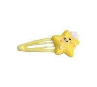 Piccolo Clip di Capelli Per Le Ragazze Calde Stereo Star/Luna Forma Dei Capelli Barrettes Giallo Dei Capelli Barrettes Per La Ragazza Coda di Cav