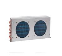 Piccolo con radiatore a condensatore a guscio, frigorifero, congelatore, raffreddato ad aria, ventola acqua, scambiatore di calore tubi rame e alette in alluminio, 1 pezzo(A-1)