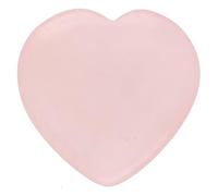 Piccolo cuore in vera pietra naturale, 2 x 2 cm, lucidato e fatto a mano, ideale come amuleto della mano, decorazione o compagno spirituale (quarzo rosa)