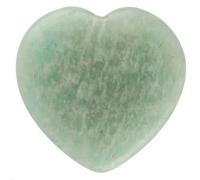 Piccolo cuore in vera pietra naturale, 2 x 2 cm, lucidato e realizzato a mano, ideale come amazzonato, regalo di pietra tascabile, decorazione o compagno spirituale (amazzonite)
