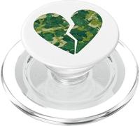 Piccolo cuore spezzato mimetico - Cuore spezzato Camouflage Love PopSockets PopGrip per MagSafe