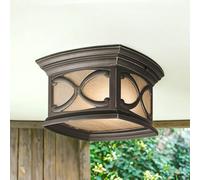 Piccolo Deckenleuchte Odette Vetro Alluminio Ø78cm IP44 Rustico Lampada Esterni