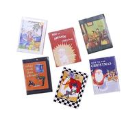 Piccolo diario per casa delle bambole, 6 libri spaziali in miniatura, decorazione per la casa per camera da letto, sala giochi